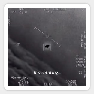 It's rotating... (GIMBAL UAP / UFO) Sticker